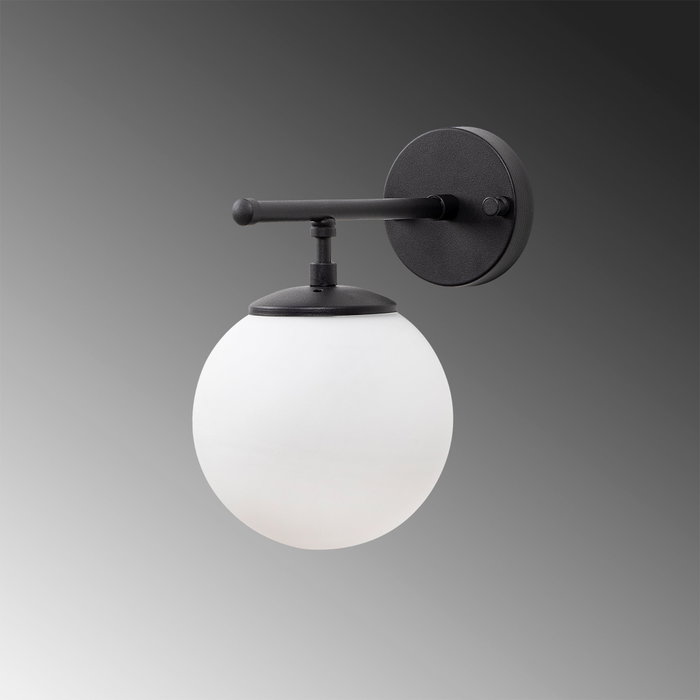 Opviq Roe - 10715 Lámpara de pared negro y crema